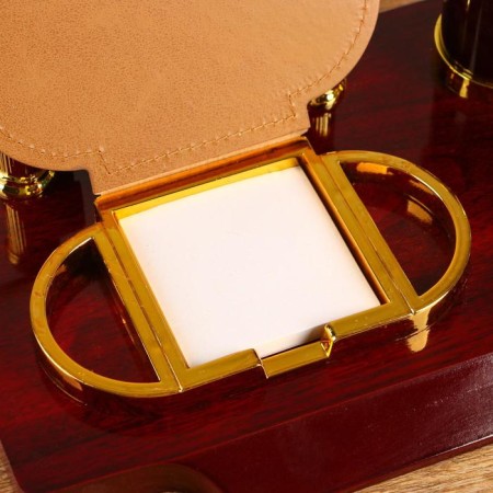 Table set 4V1 with a business card holder, red tree-2