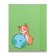 Subject note Calligrata Top "Animals", 48 sheets in a cage geography, with reference material, cover coated cardboard, Uf-lak, OFSET block