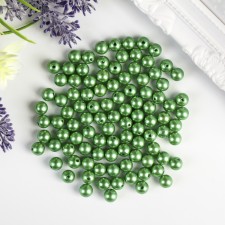 Бусины "Астра" 8 мм, набор 25 гр, зелёные