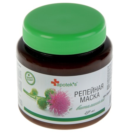 Hair mask Apotek`s burdock, with vitamins, 250 ml