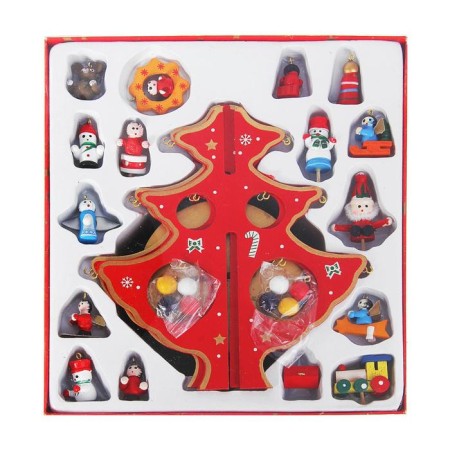 New Year's souvenir "Christmas tree on a stand with toys", 18 items, musical, clockwork, mix-1