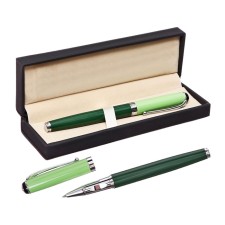 Handle Gift Roller in the leatherette case Classic Classic Green/Silver