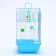 Poultry cell is equipped BD-1/4F, 30 x 23 x 39 cm, blue