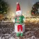 Soft toy "Snowman in a radiant suit with long legs" 42x19 cm, red-green
