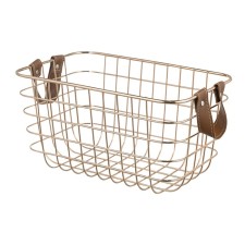 Bergenson Bjorn Benoy storage basket, 25x17x13 cm, golden color
