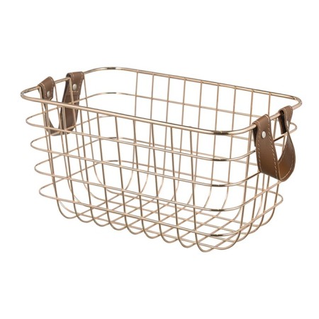Bergenson Bjorn Benoy storage basket, 25x17x13 cm, golden color