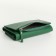 Women's wallet on magnets, green color