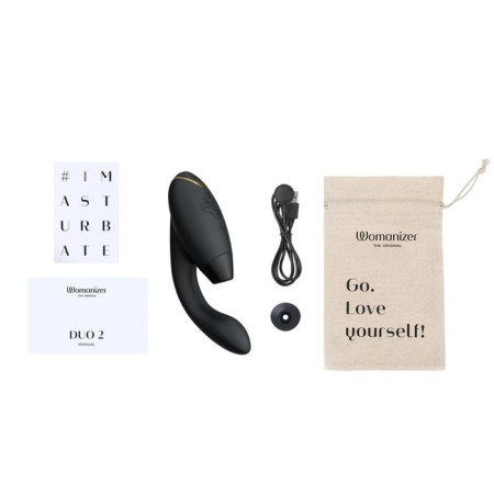 Contactly clitoral stimulator Womanizer Duo 2 black-1
