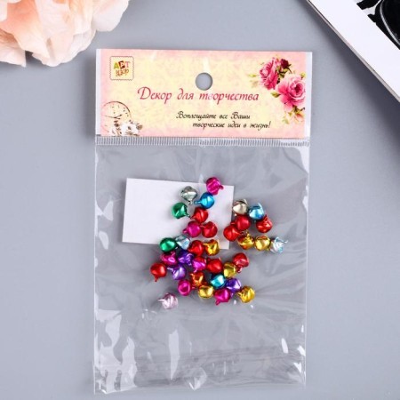 Set of decor for creativity Metal "Color Bells" weight 5 g, D-0.7 cm, 12x10 cm-3