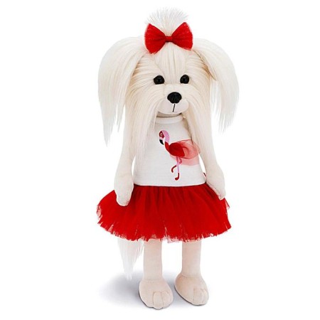 Soft toy "Lucky Mimi: Love and Flamingo", with a frame, 37 cm