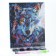 Diamond mosaic with full filling on canvas with a subframe of the Lunar Wolf, 40 x 50 cm