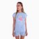 Female set (T -shirt/shorts), blue/stars, size 50 (XL)