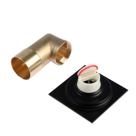 Gag Aflorn AF20510F-10, 100x100 mm, horizontal, brass, black-2