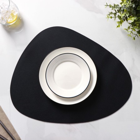 Set of serving napkins on the table “TEM”, 44 × 35 cm, 4 pcs, black color-1