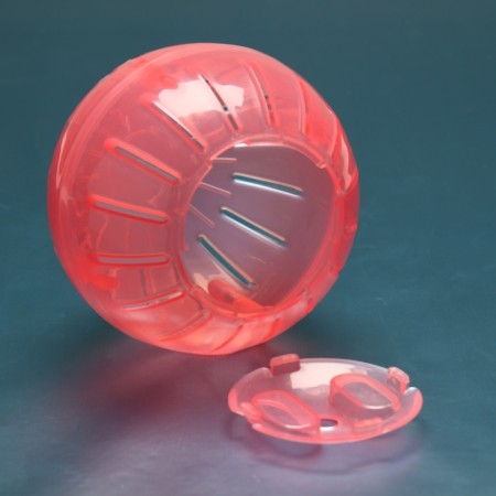 A ball for rodents 10 cm, red-1