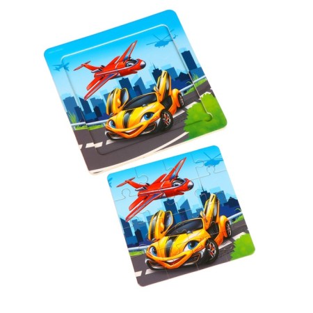 Puzzle "Transport", 14 cm x 14 cm-2
