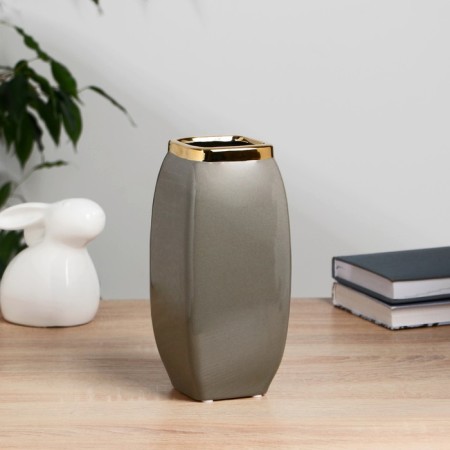 VAZA Ceramics Table "Esther" 22 cm, gray-2