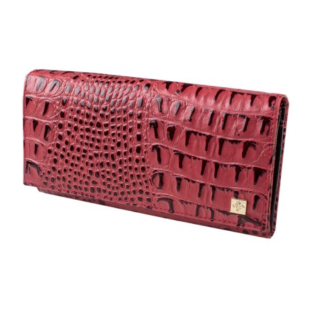 Wallet with frame lock XL Loricata Rouge