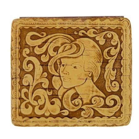 Mirror on hinges, mix, birch bark-4