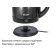 Electric kettle ECON ECO-1891ke, 1500 W, stainless steel, 1.8 l, black