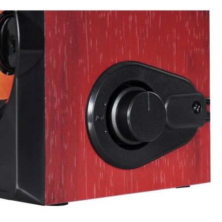 Roll speakers OK-161 2.0 black/cherry 6Wt-5