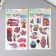 Plastic pouring sticker "Pictures" mix 28.5x15.5 cm