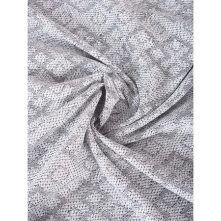Waffle veil with fringe "Romb", size 150x200 cm-1