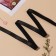 Gum for straps, shiny, 10 mm, 10 ± 0.5 m, black color