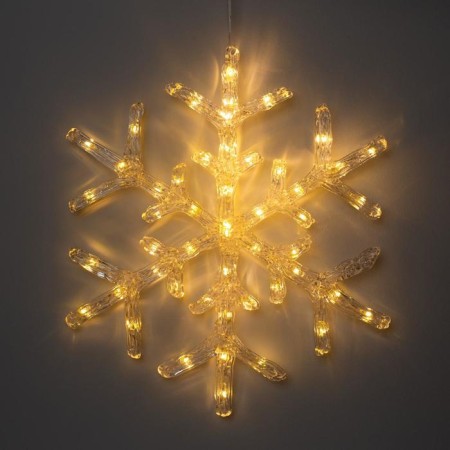 LED figure "Snowflake" 39 cm, acrylic, 50 LED, 220 V, glow warm white