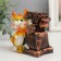 Piggy bank Polystone "Fiery Dragon with Retrotelephone" MIX 11x7x10.5 cm
