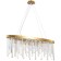 Crystal Crystal Chandelier Venecia 6xe14 40W, size 90x20x45-100 cm, bronze color