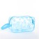 Cosmetic bag with lightning, blue color