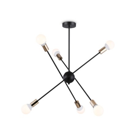 Lighting Lamp in the style of Ambrella Light, Loft, TR80435, 6HE27, black color, gold