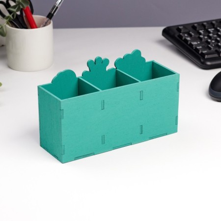 Organizer for the office "You will succeed!" 3 departments, 18.7x6.5x11.3 cm-2