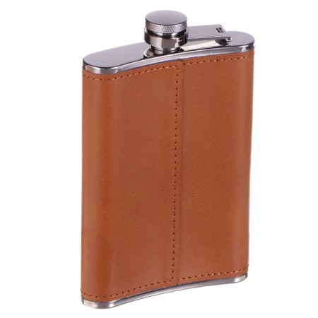 Flaw for alcohol 270 ml, "coat of arms", stainless steel, gift, army, 9 oz-3