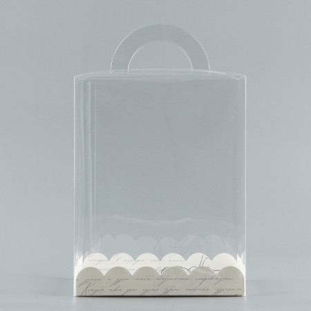 Confectionery box, chest, packaging, “lilies”, 14 x 14 x 18 cm-3