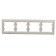 Frame "Glossa" Sche GSL000304, four -seater, horizontal, aluminum color