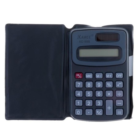 Pocket calculator with cover 8 - discharge, KC - 888, works on battery (AG 10 tablet)