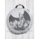 Siddle Pill "Lone Wolf", Decorative, D = 52 cm