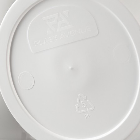 Kashpo for flowers with an insert "Porto", 2.4 liters, white color-5
