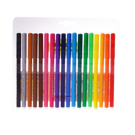 Фломастеры 18 цветов 2.0 мм Centropen 7550 ТП Colour World, смываемые, блистер, европодвес-2