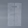Square Polyethylene with a cut handle, transparent, packaging, 15x28+16cm ± 5% 60 μm