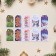 Set of mini-postcard "Happy New Year!" 10 pieces, 5 pieces, 5 x 8 cm