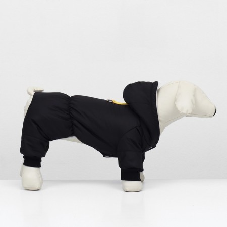 Combineson for animals, winter on fleece, L (DS 28-30 cm, og 40-44 cm, Osh 32 cm), black-1