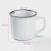 Mug ceramic shares "Emal", 340 ml, white color