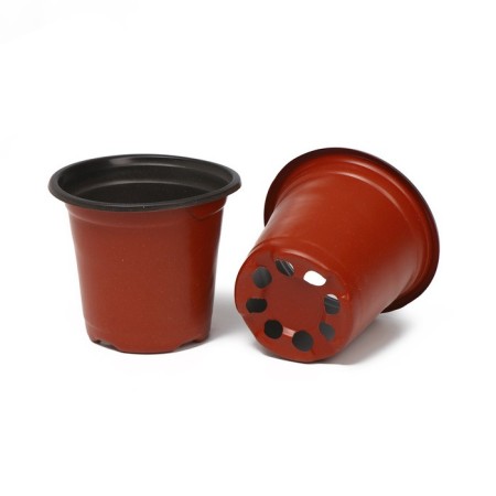Pot for seedlings, 370 ml, d = 9.5 cm, h = 8 cm, terracotta, Greengo-5