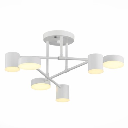 Ceiling EVOLUCE lamp. Sle201052-06. Nobel. 6x7 W, LED, 4000K, 3024 LM, 57x57x25 cm, white color-6