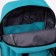 A backpack - a youth bag of textiles with a zipper, 3 pockets, Textura, Biryuzovoy color