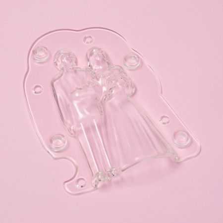 Mold for pouring chocolate Konfinetta "newlyweds", plastic, 13.5 × 9.5 × 4.6 cm, transparent-2