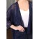 Cardigan female, size 48, dark blue color